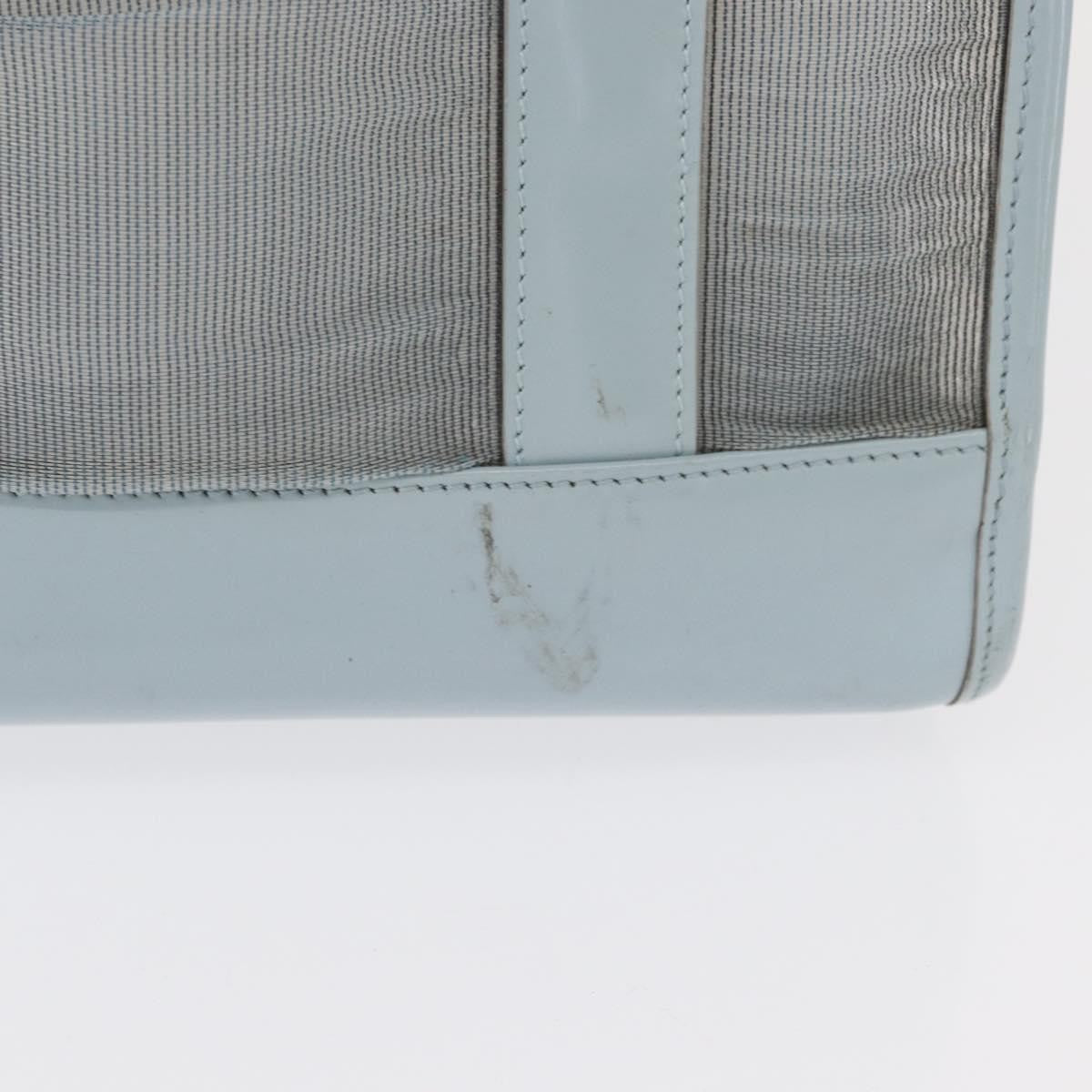 Gucci Vintage Tote Leather Blue Leather Tote Bag Bag (Pre-Owned)