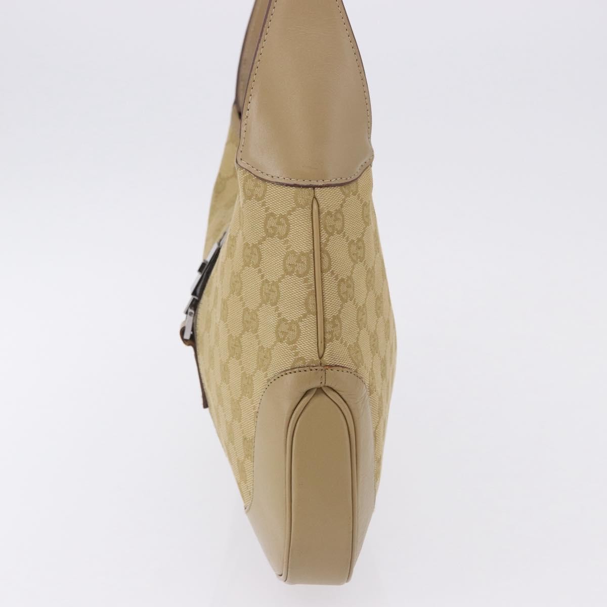 Gucci Jackie Canvas Beige Canvas Handbag (Pre-Owned)