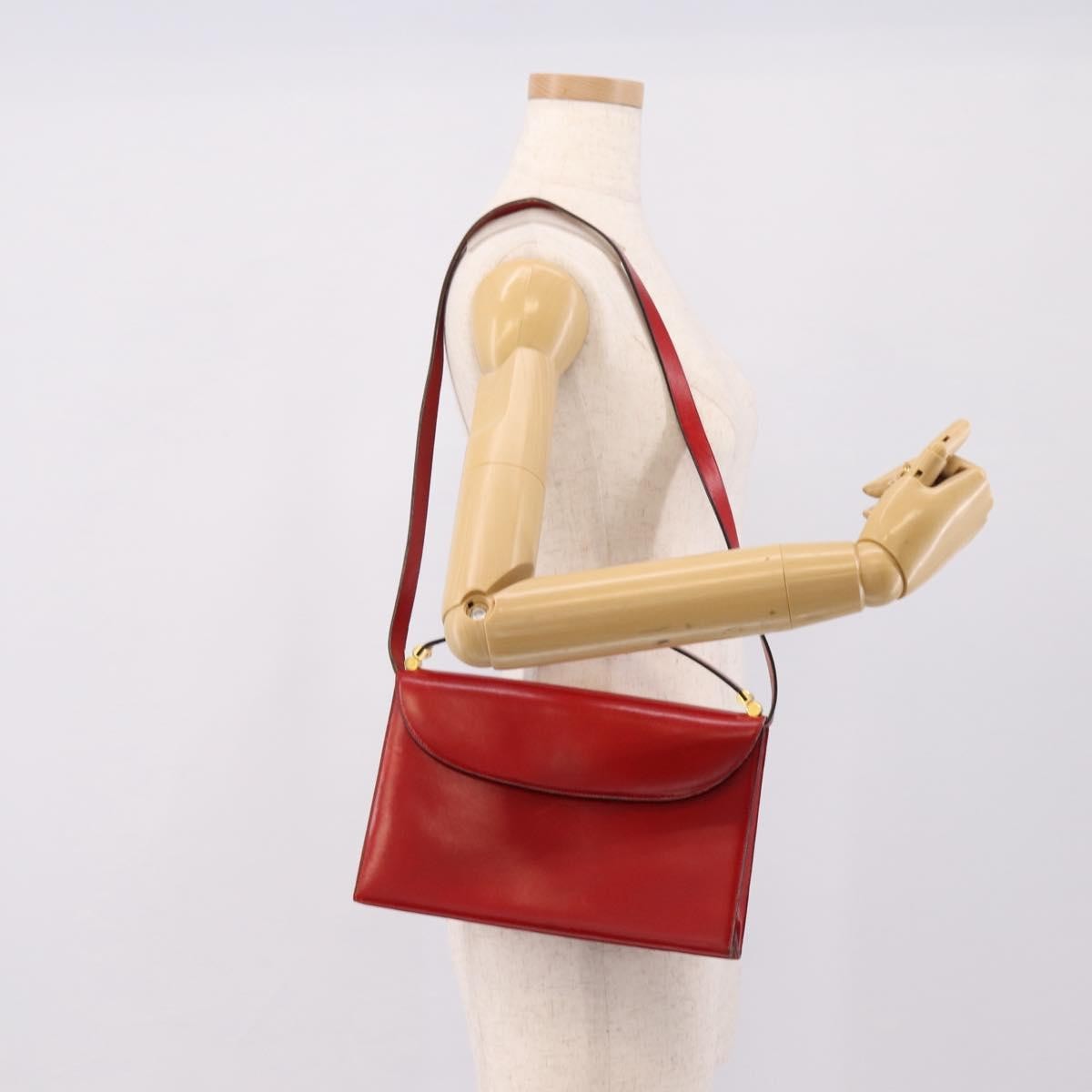 Christian Dior Handbag Leather Red Leather Handbag (Pre-Owned)