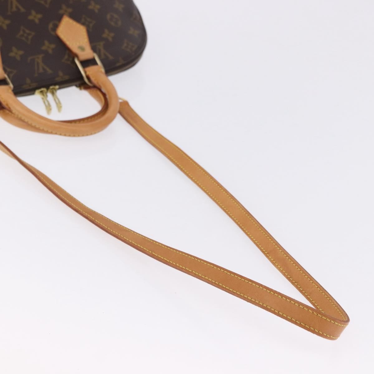 Louis Vuitton Alma Monogram Canvas Brown Canvas Handbag (Pre-Owned)