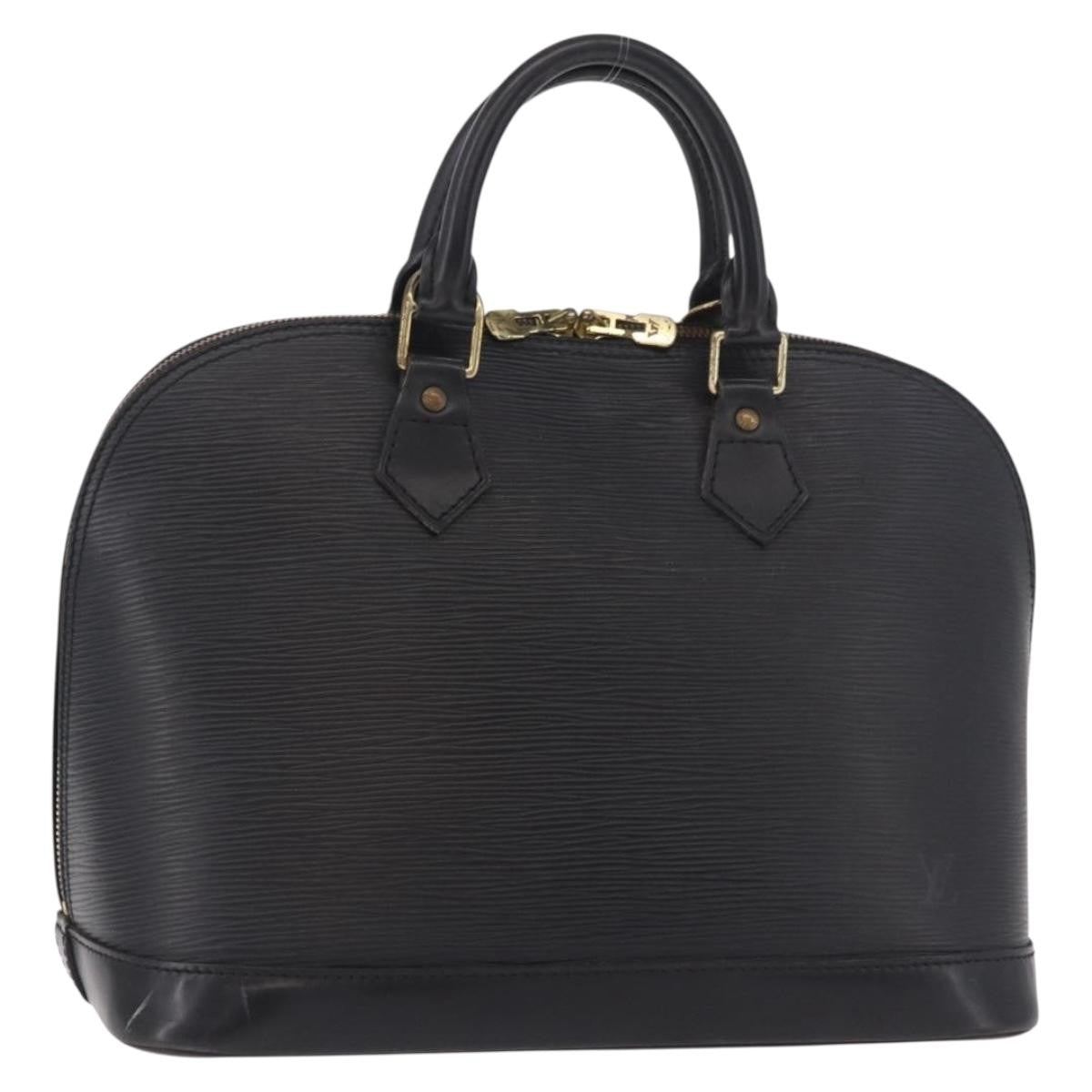 Louis Vuitton Alma Epi Leather Black Leather Handbag (Pre-Owned)