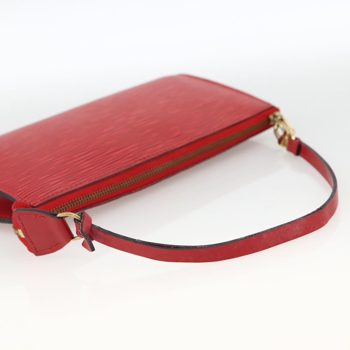 Louis Vuitton Pochette Accessoires Epi Leather Red Leather Clutche & Pouche Bag (Pre-Owned)