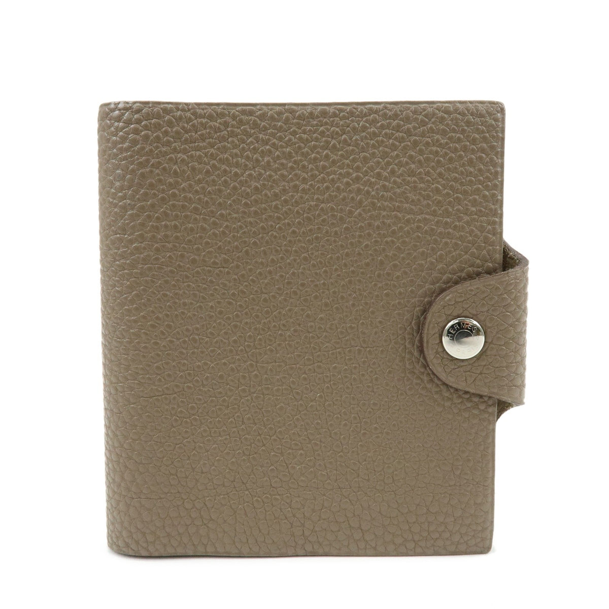 Hermes Ulysses Agenda Cover Leather Beige Leather Briefcase Bag (Pre-Owned)