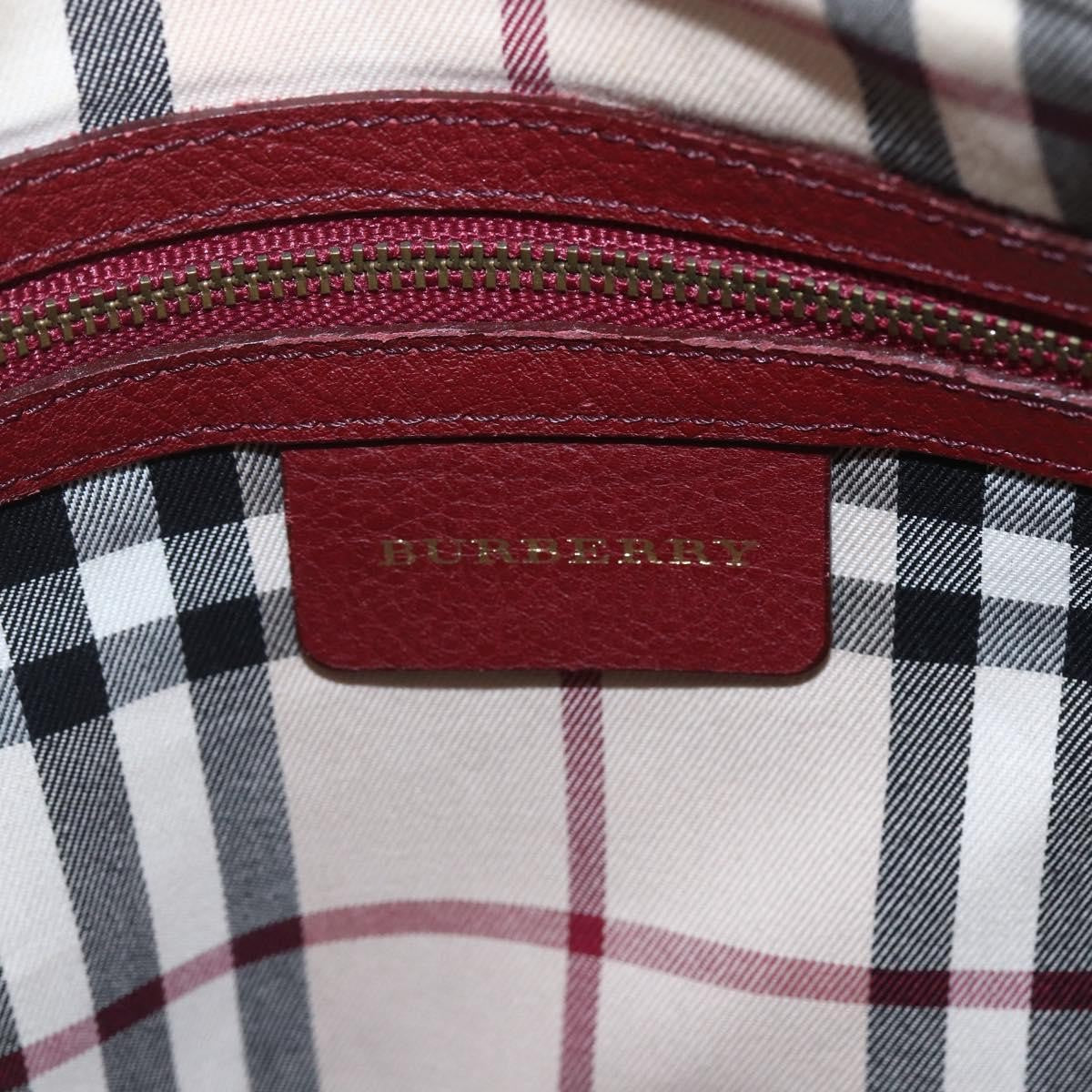 Burberry Vintage Leather Red Leather Shoulder Bag Bag (Pre-Owned)
