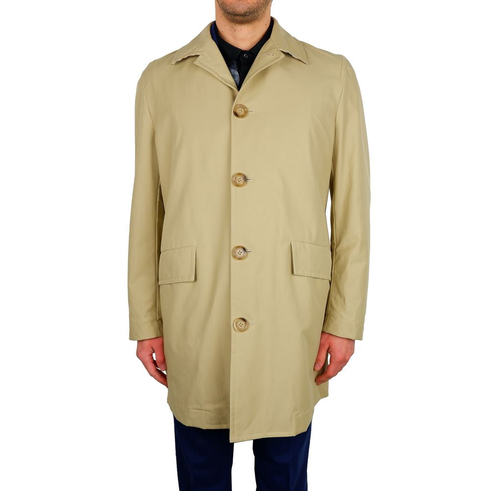 Aquascutum Classic Beige Trench Coat - Timeless Men's Elegance