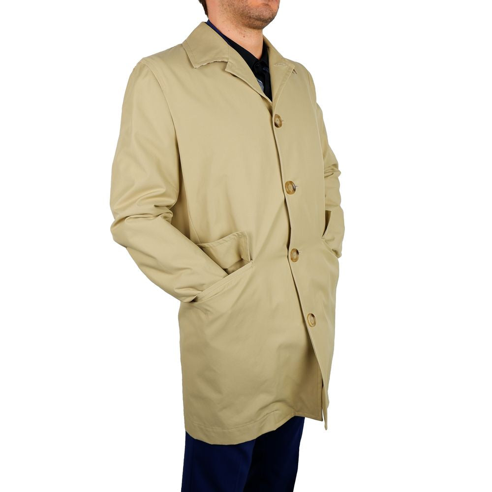 Aquascutum Classic Beige Trench Coat - Timeless Men's Elegance