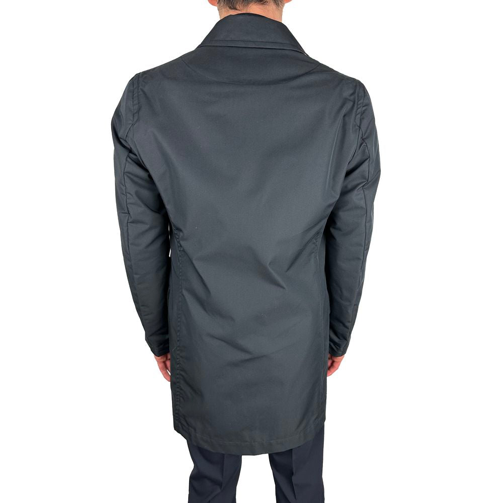 Aquascutum Blue Cotton Men Men's Jacket