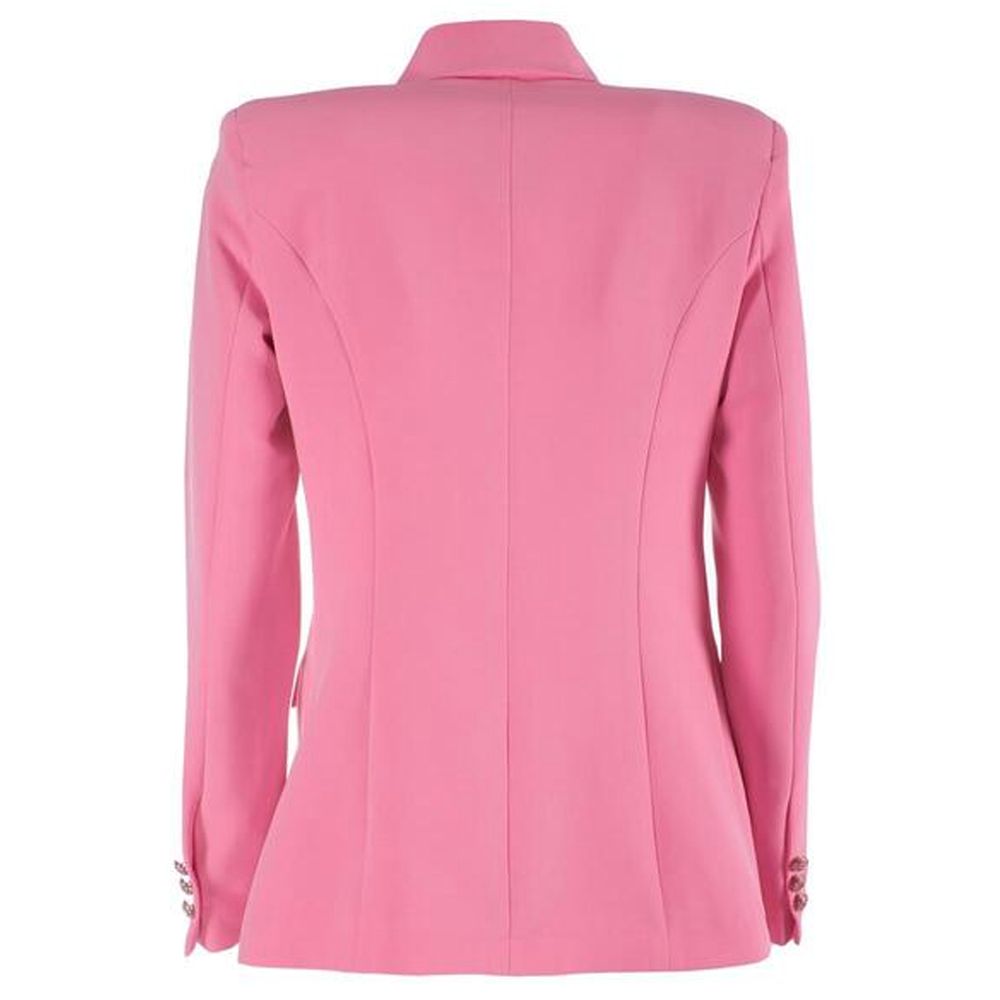 Yes Zee Elegant Pink Nylon Classic Women's Jacket