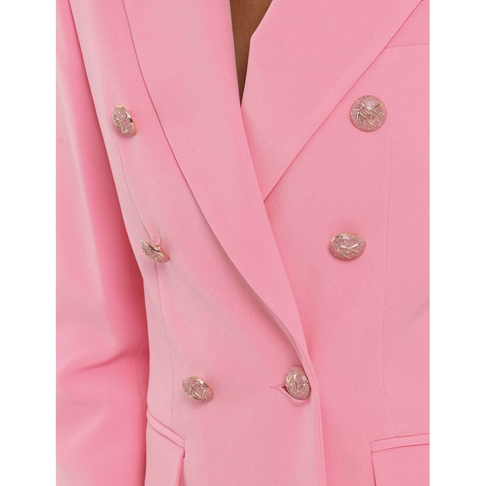 Yes Zee Elegant Pink Nylon Classic Women's Jacket