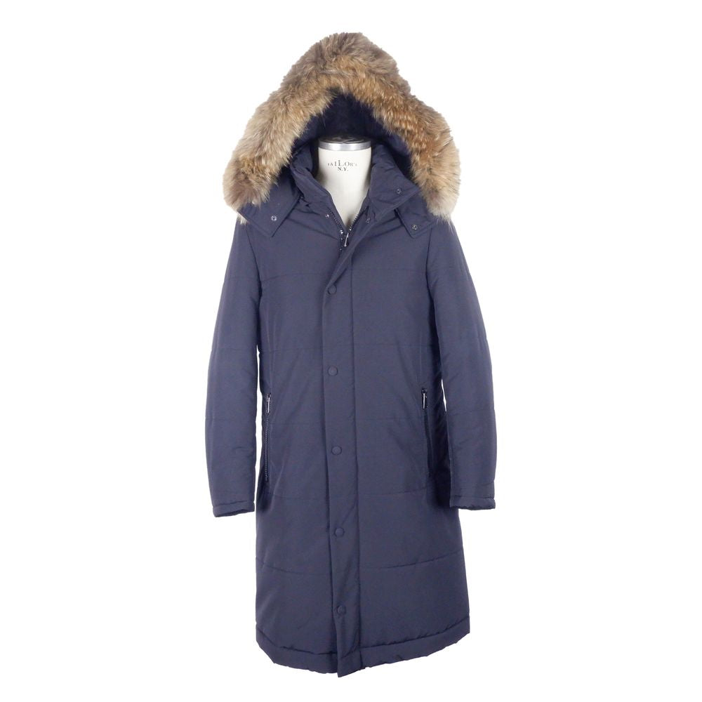 Made in Italy Blue Wool Men's Men's Jacket