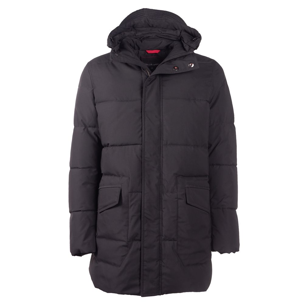 Emilio Romanelli Black Polyester Men's Men's Jacket
