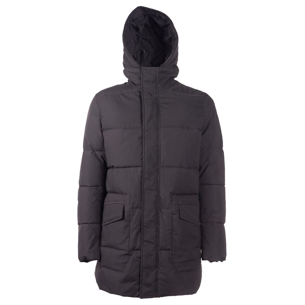 Emilio Romanelli Black Polyester Men's Men's Jacket