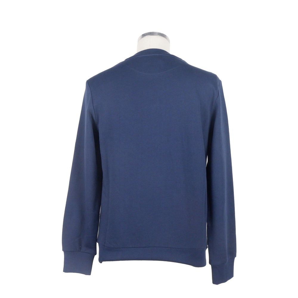 Bikkembergs Blue Cotton Men Men's Sweater