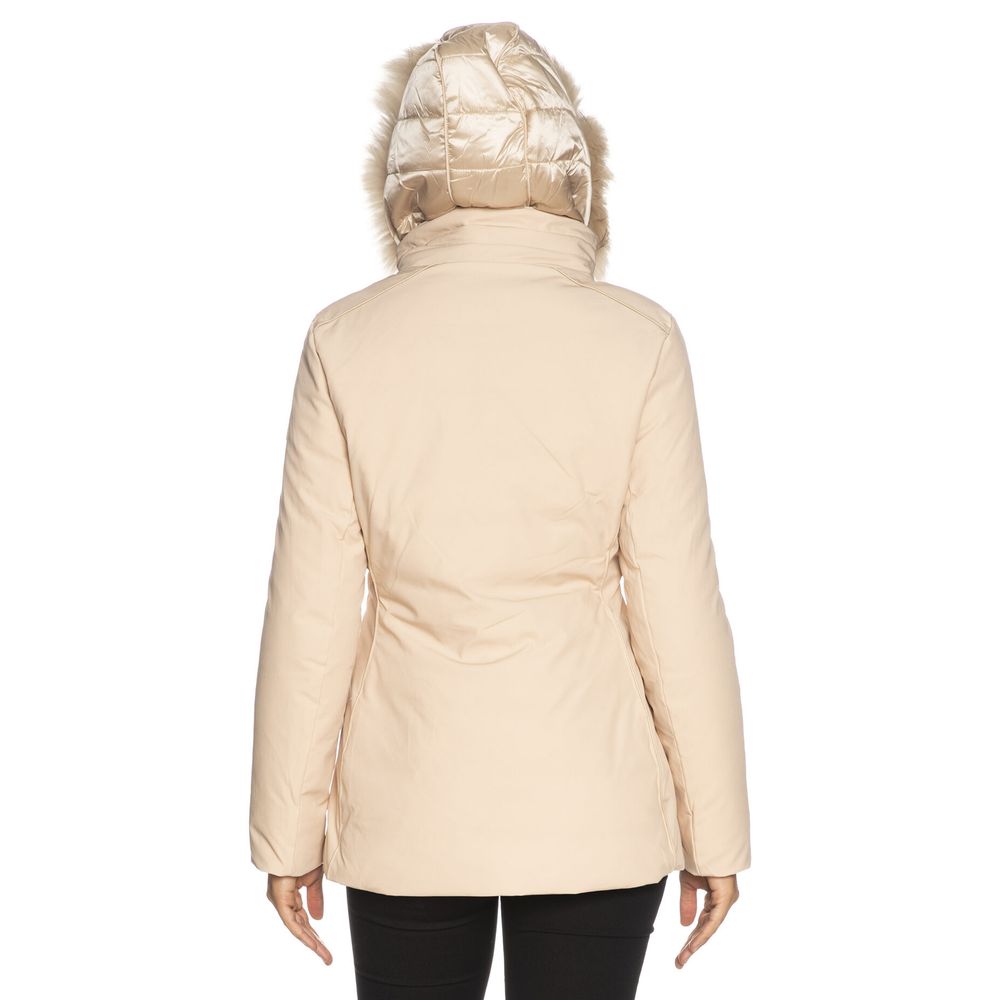 Yes Zee Beige Polyamide Women Women's Jacket