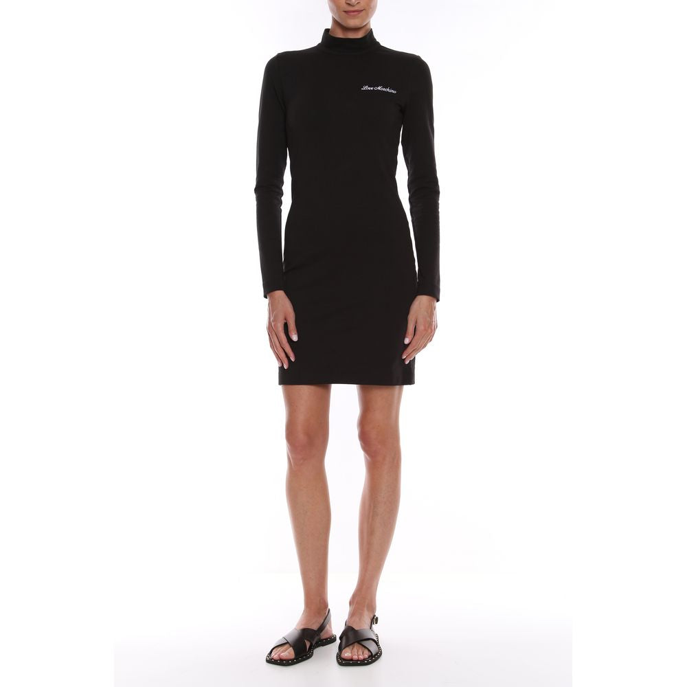 Love Moschino Black Cotton Women Women's Dress