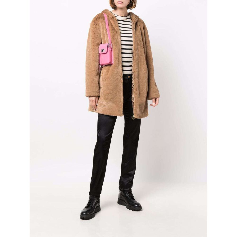 Love Moschino Beige Polyester Women Women's Coat