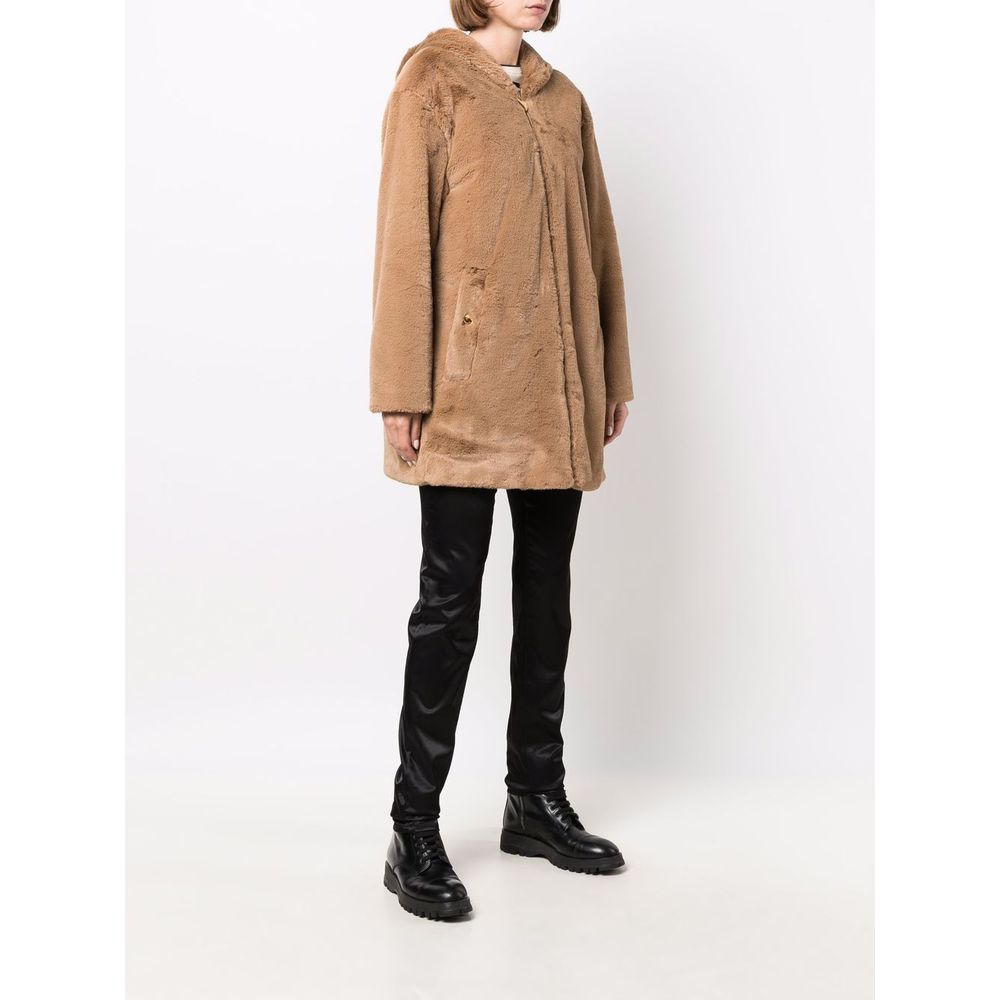 Love Moschino Beige Polyester Women Women's Coat