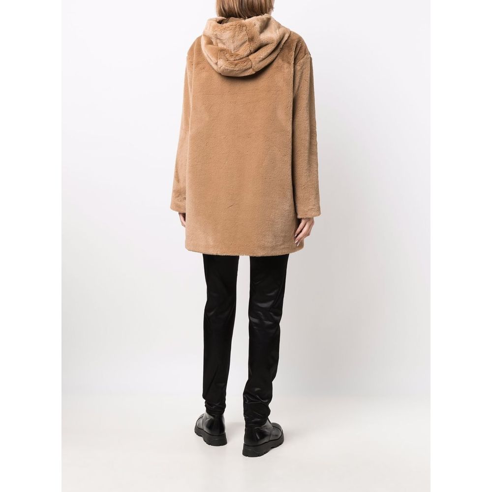 Love Moschino Beige Polyester Women Women's Coat