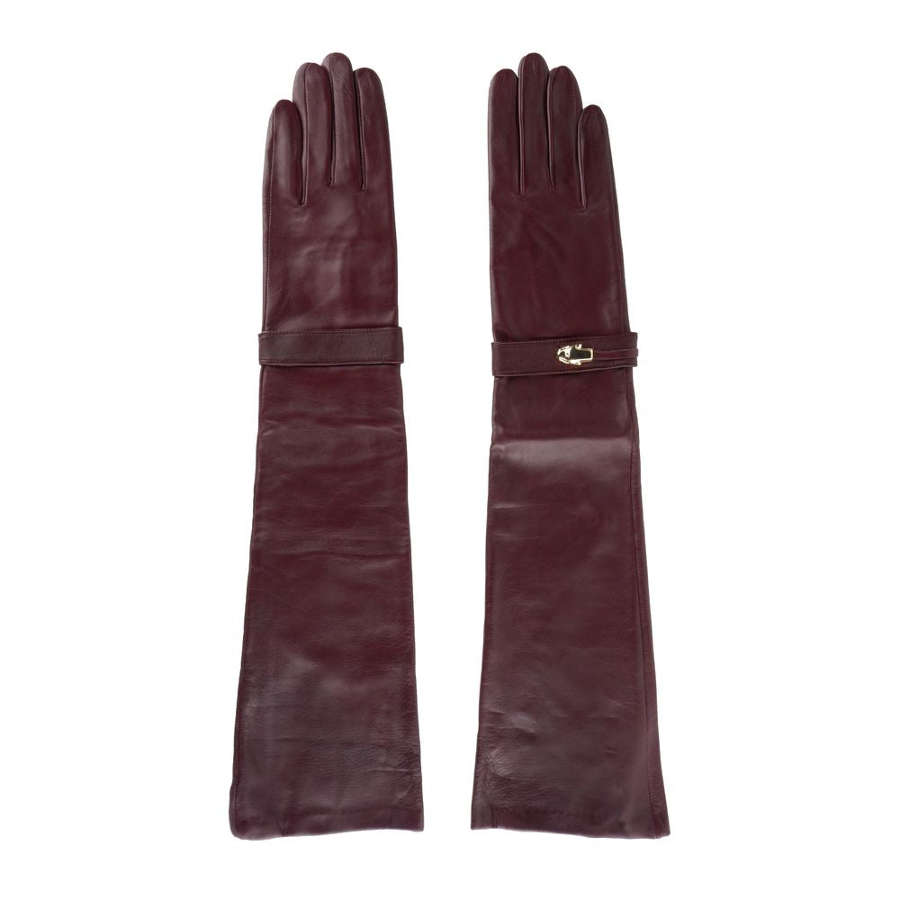 Cavalli Class Red Lambskin Women Women's Glove