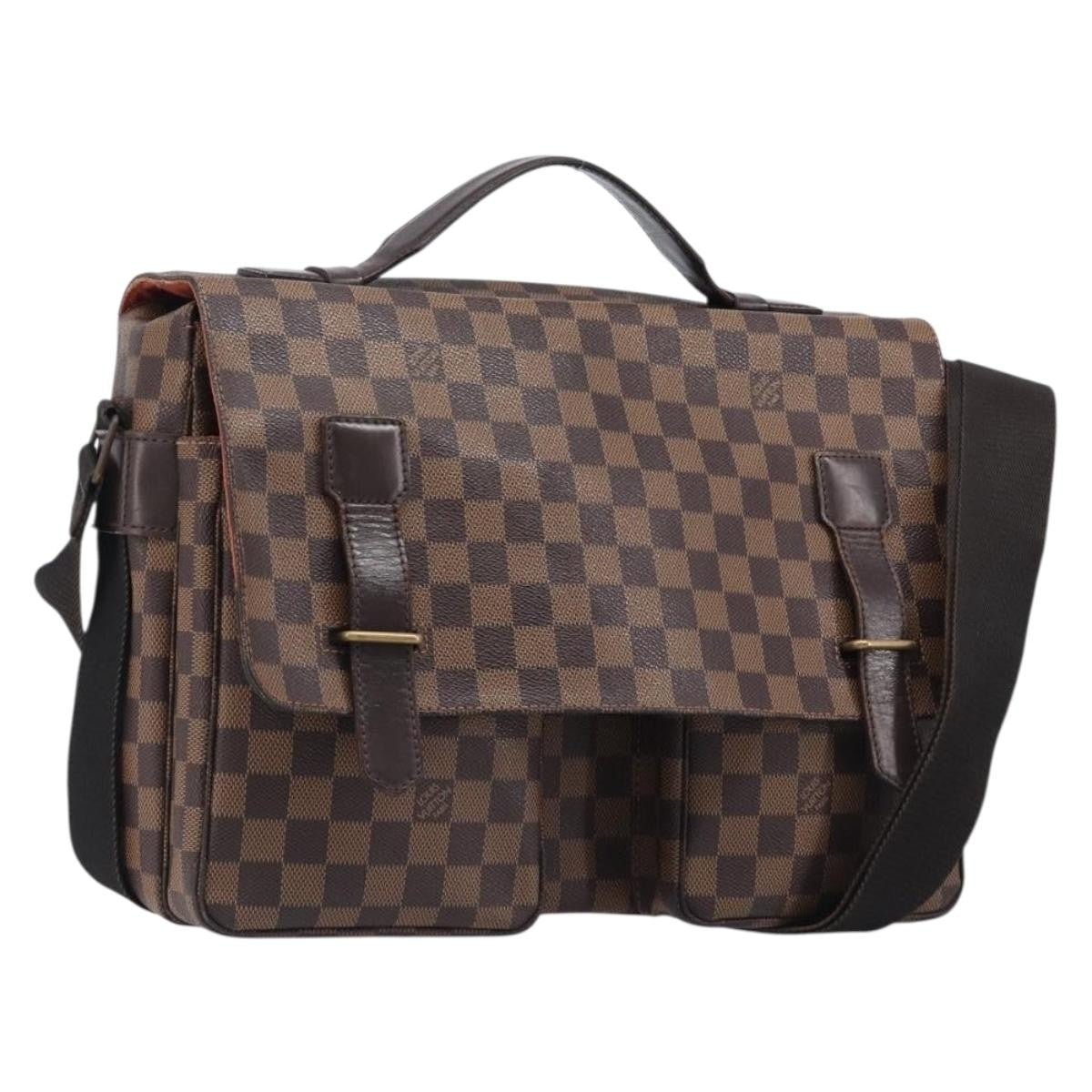 Louis Vuitton Broadway Damier Ebene Brown Canvas Shoulder Bag Bag (Pre-Owned)