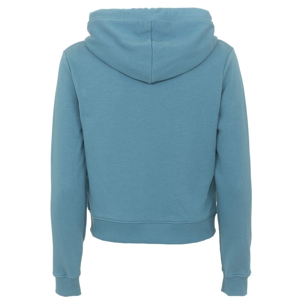 Imperfect Chic Light Blue Hooded Zip Women's Sweatshirt