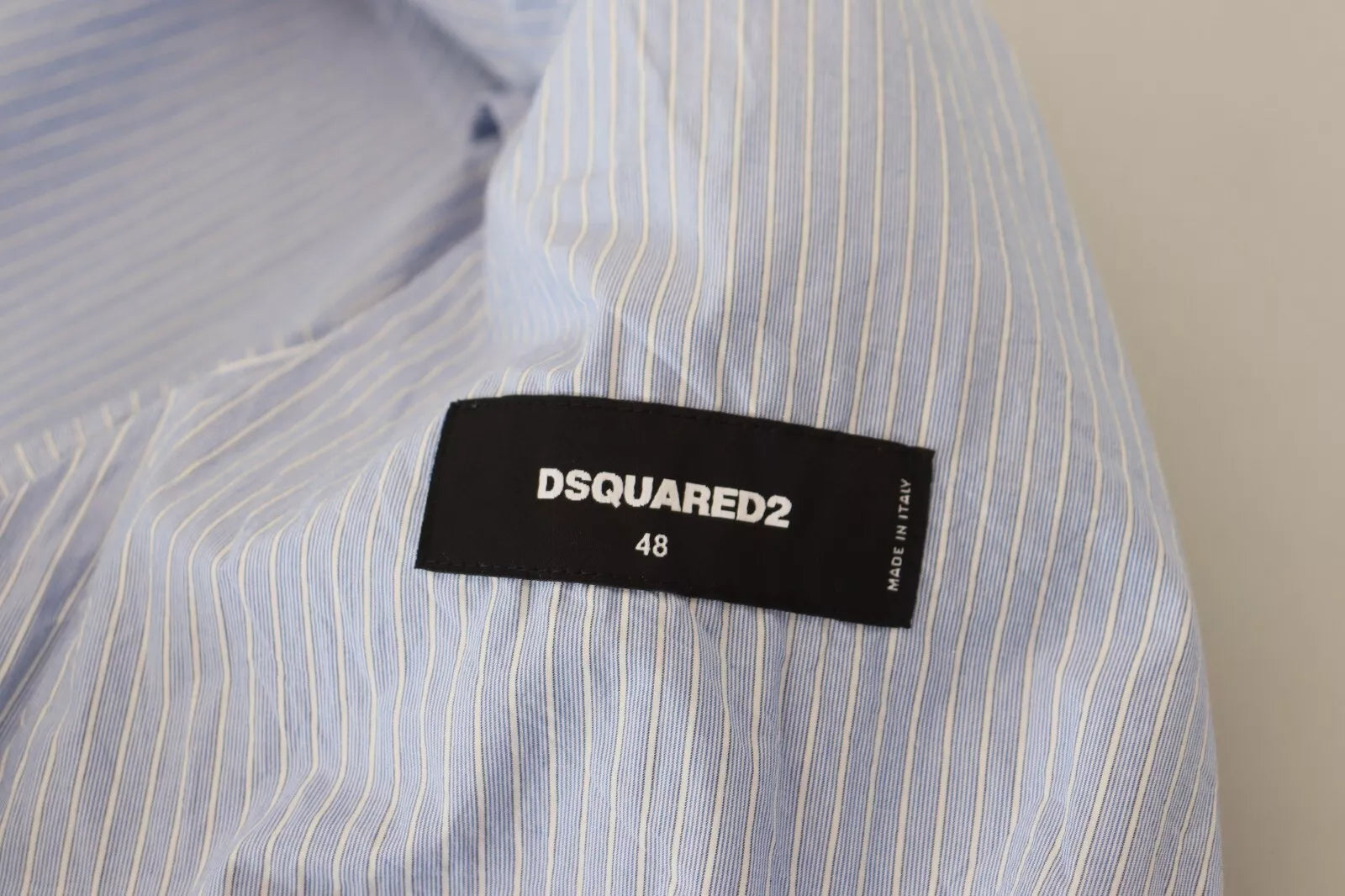 Dsquared² Blue Striped Single Breasted Formal Coat Men's Blazer (Pre-Owned)