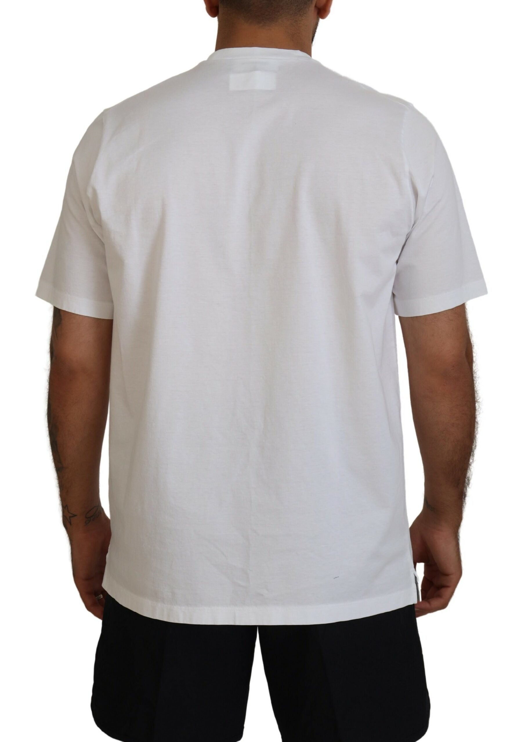 Dsquared² White Cotton Short Sleeves Crewneck Men's T-shirt (Pre-Owned)