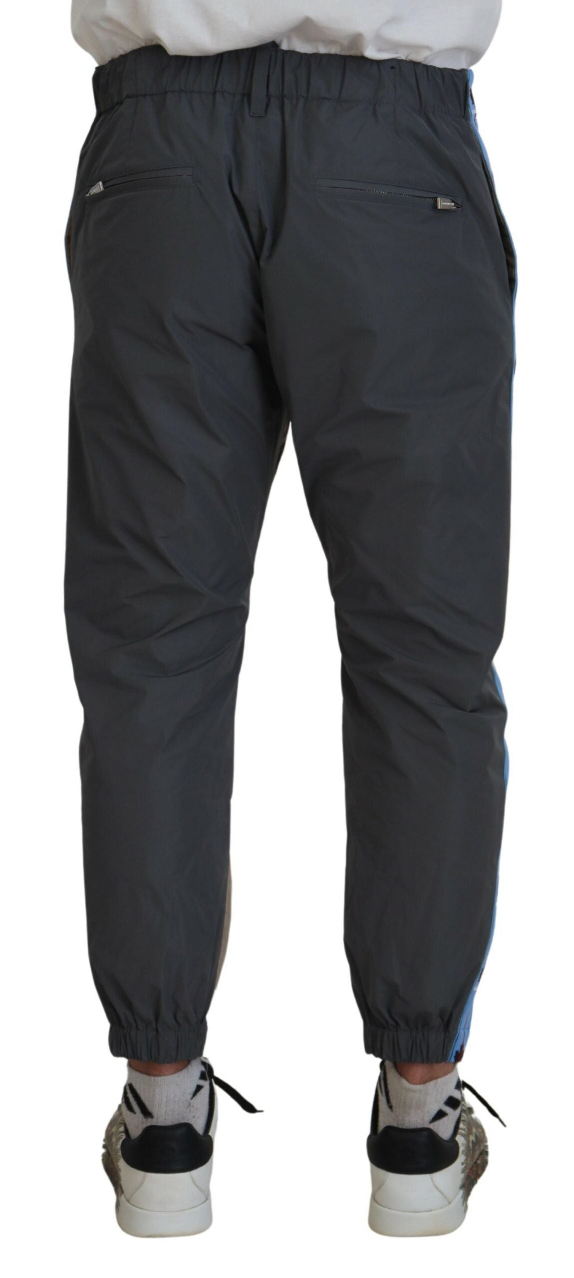 Dsquared² Cotton Brown Gray Two Tone Men Casual Men's Pants (Pre-Owned)