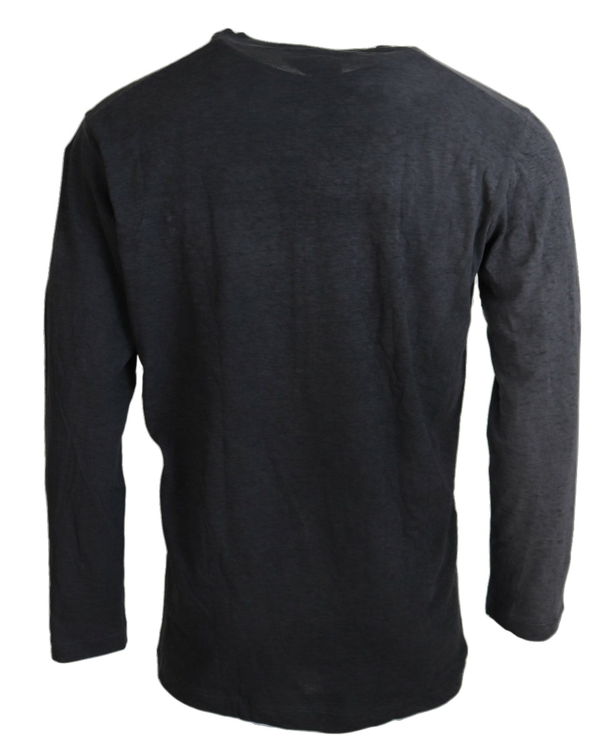 Dsquared² Black Cotton Linen Long Sleeves Pullover Men's Sweater