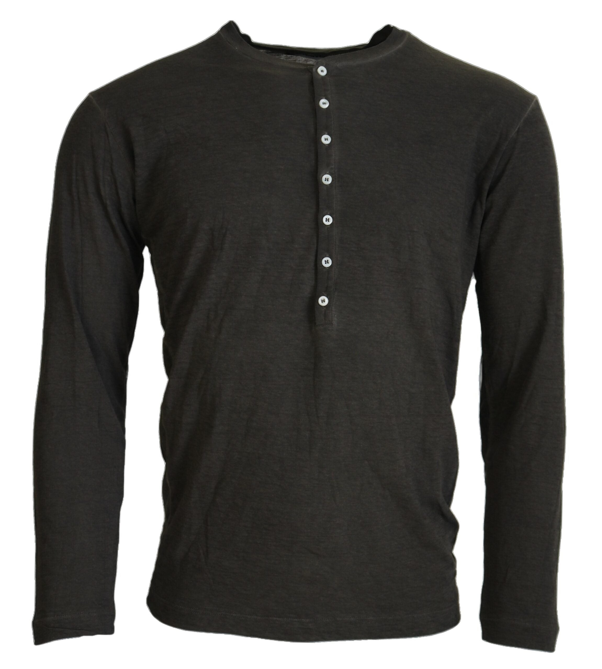 Dsquared² Gray Cotton Linen Long Sleeves Pullover Men's Sweater