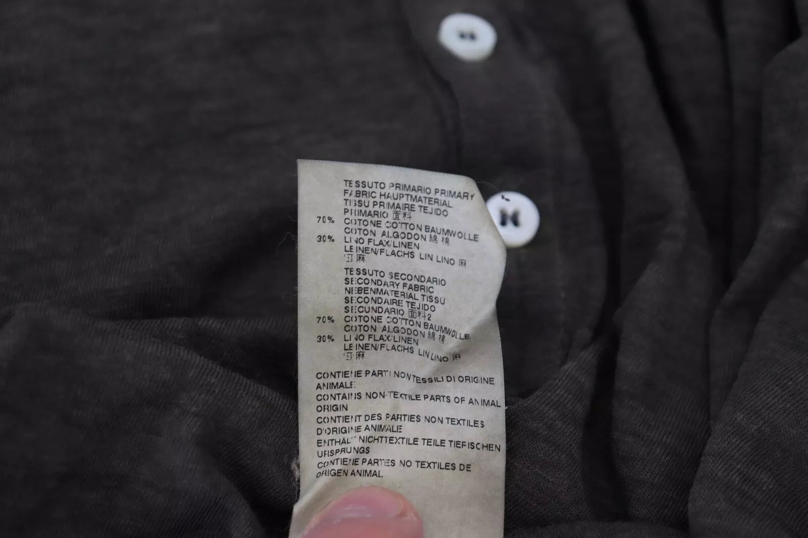 Dsquared² Gray Cotton Linen Long Sleeves Pullover Men's Sweater
