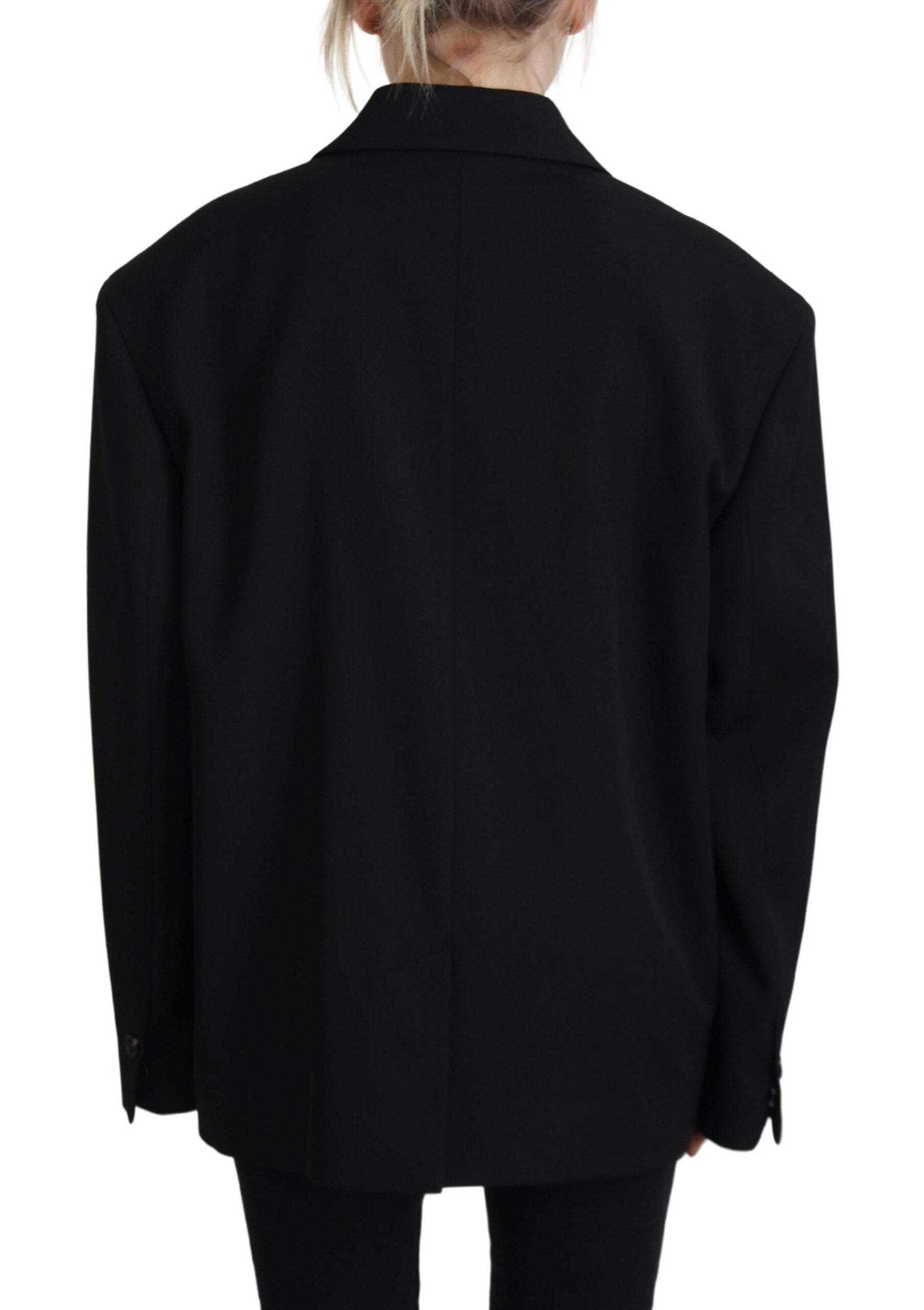 Dsquared² Black Double Breasted Coat Blazer Women's Jacket (Pre-Owned)