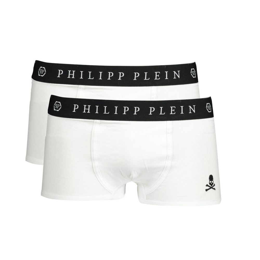 Philipp Plein White Cotton Men's Men's Boxer