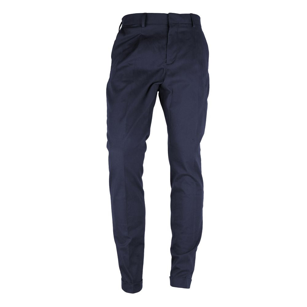 Made in Italy Blue Wool Men Men's Trousers