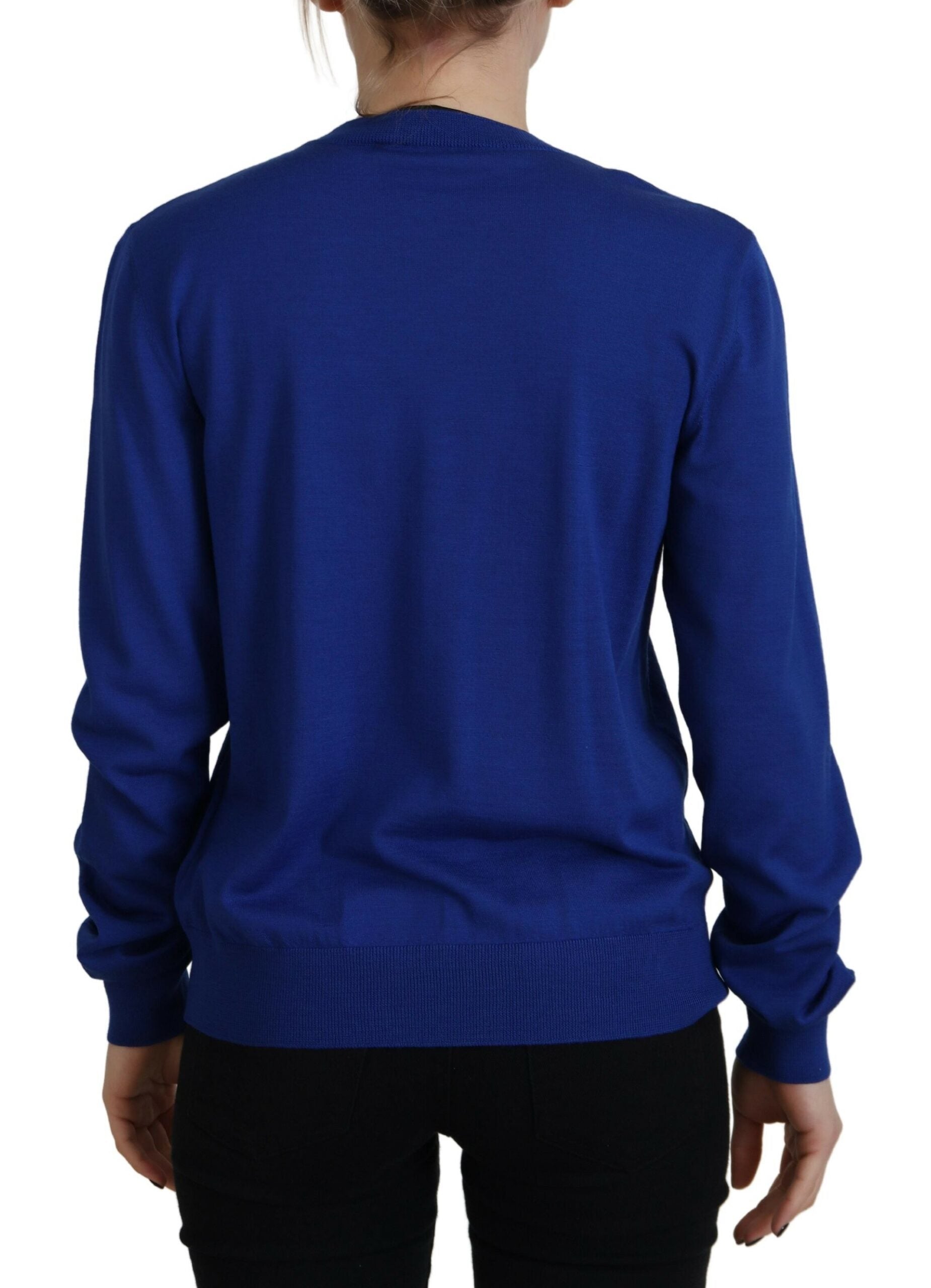 Dsquared² Blue Long Sleeve Crew Neck Casual Women's Sweater (Pre-Owned)