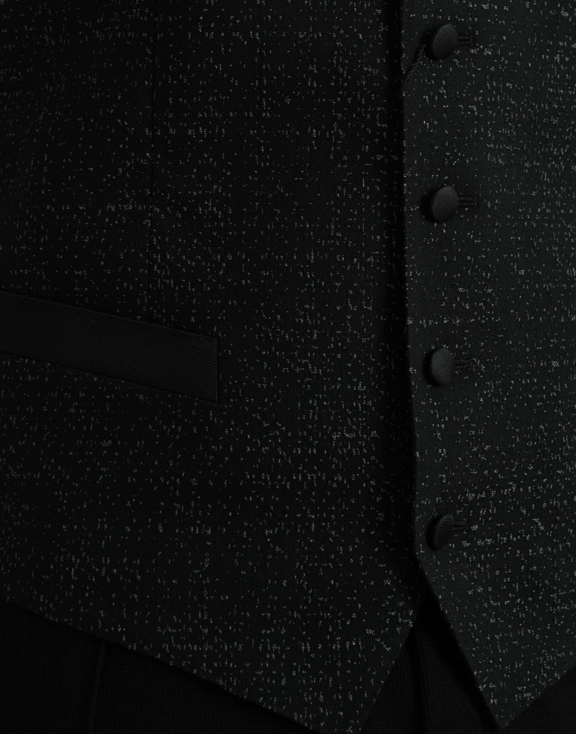 Dolce & Gabbana Black Brown Silk Waistcoat Dress Formal Men's Vest