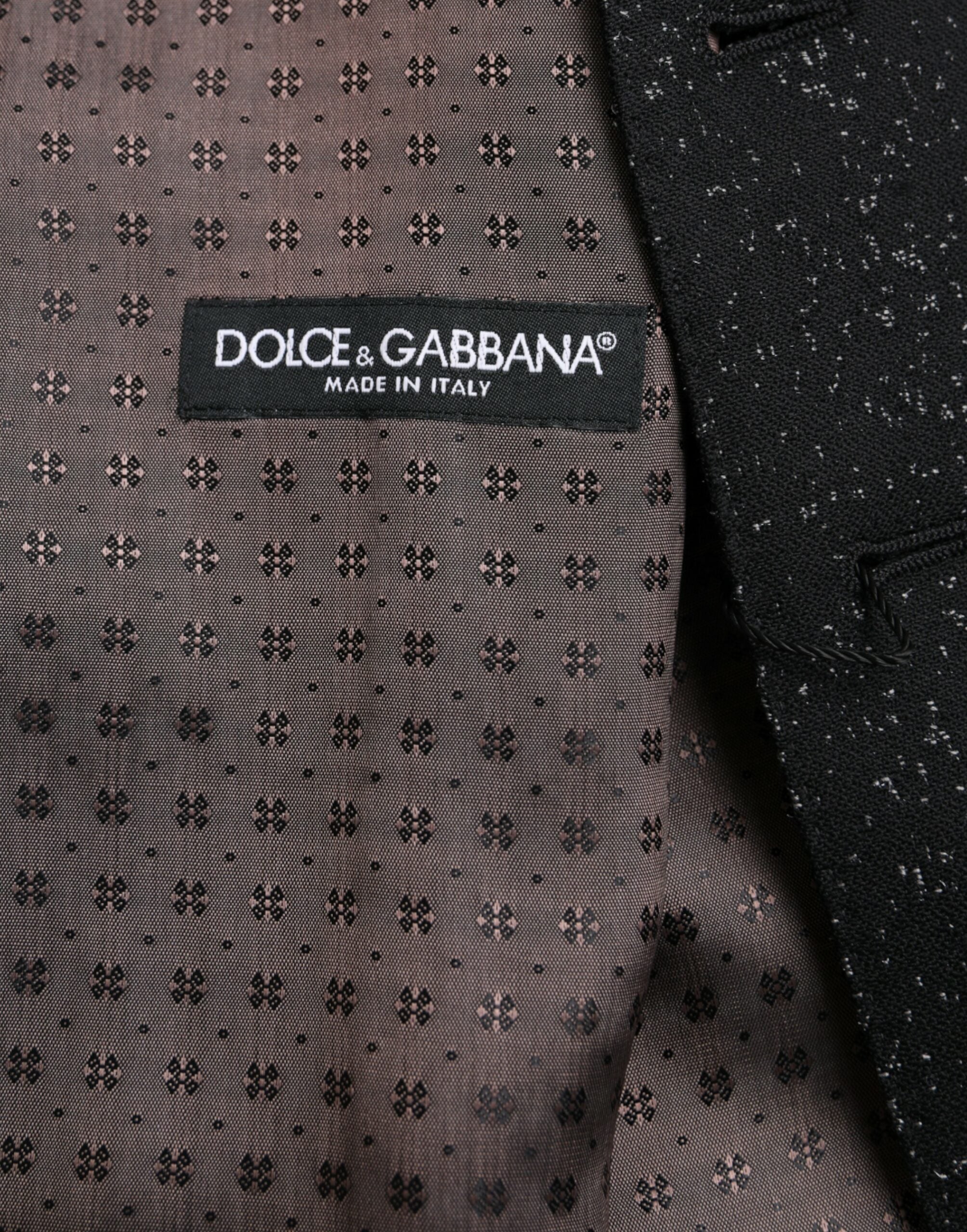 Dolce & Gabbana Black Brown Silk Waistcoat Dress Formal Men's Vest