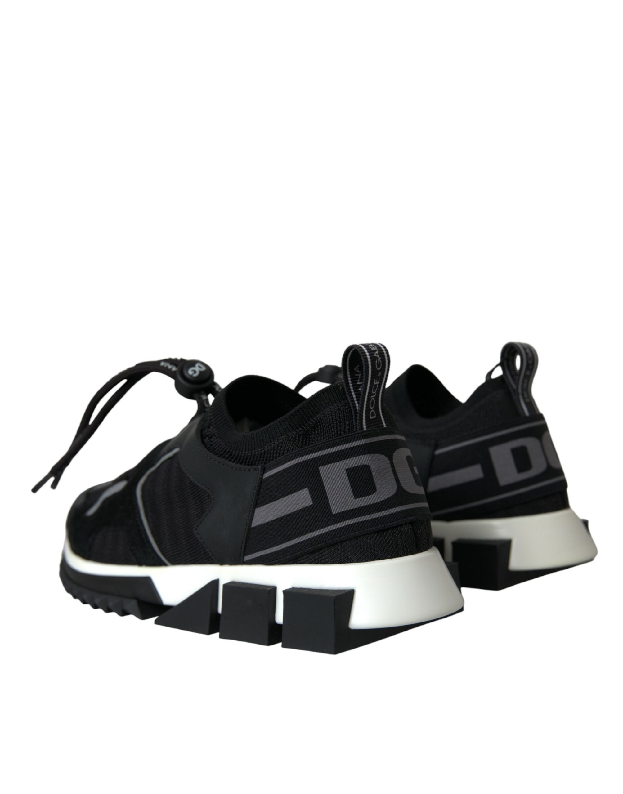 Dolce & Gabbana Black Mesh Sorrento Trekking Sneakers Women's Shoes