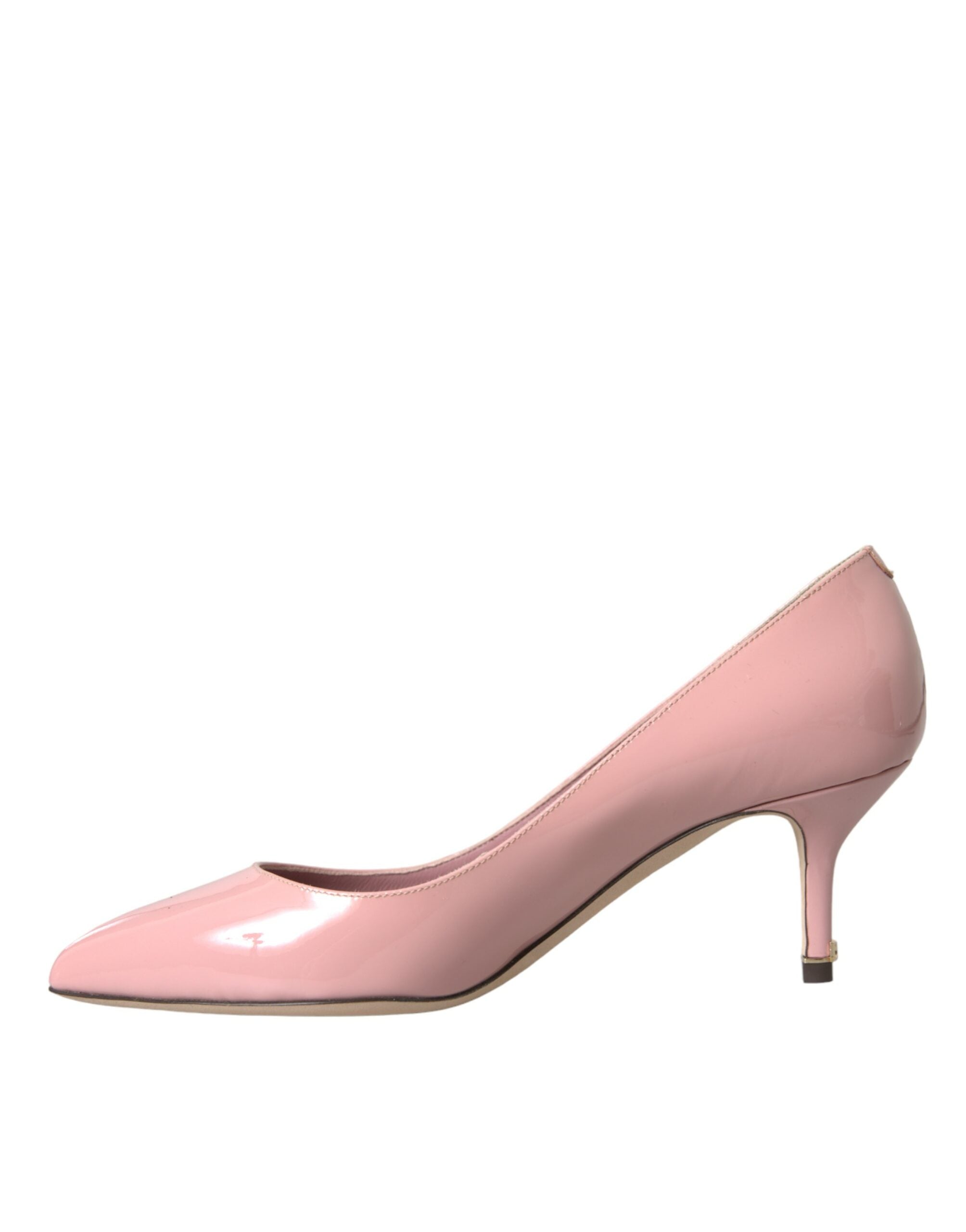 Dolce & Gabbana Light Pink Patent Leather Heels Pumps Women's Shoes