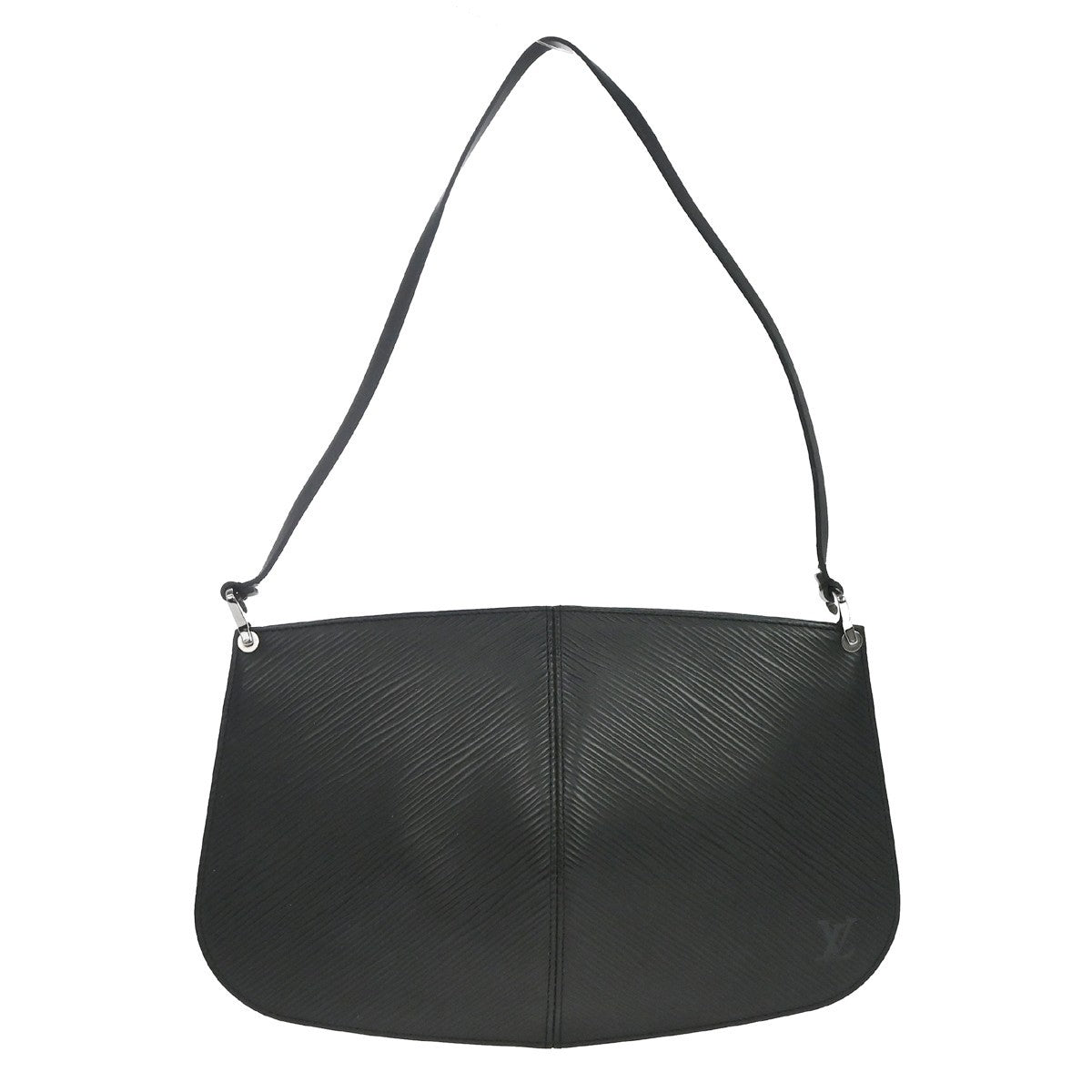 Louis Vuitton Demi Lune Pochette Epi Leather Black Leather Clutche & Pouche Bag (Pre-Owned)