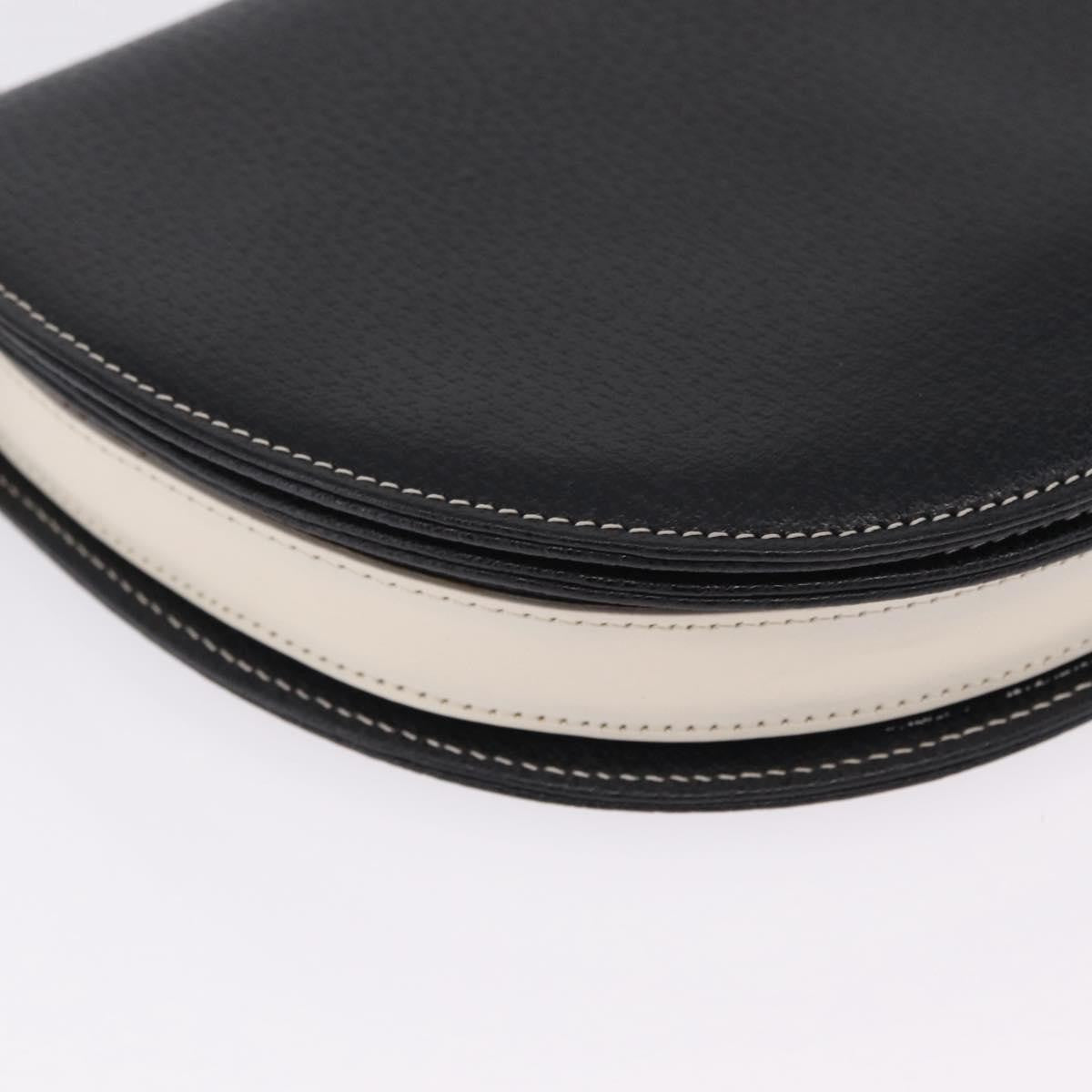 Fendi Shoulder Leather Black Leather Shoulder Bag Bag (Pre-Owned)