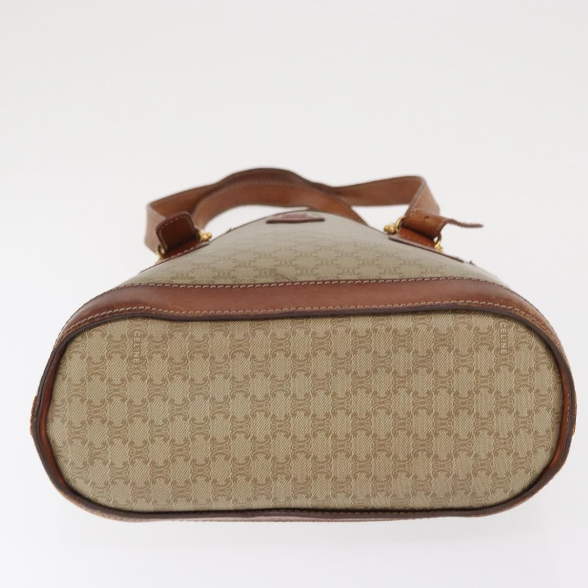 Celine Vintage Macadam Canvas Beige Canvas Backpack Bag (Pre-Owned)