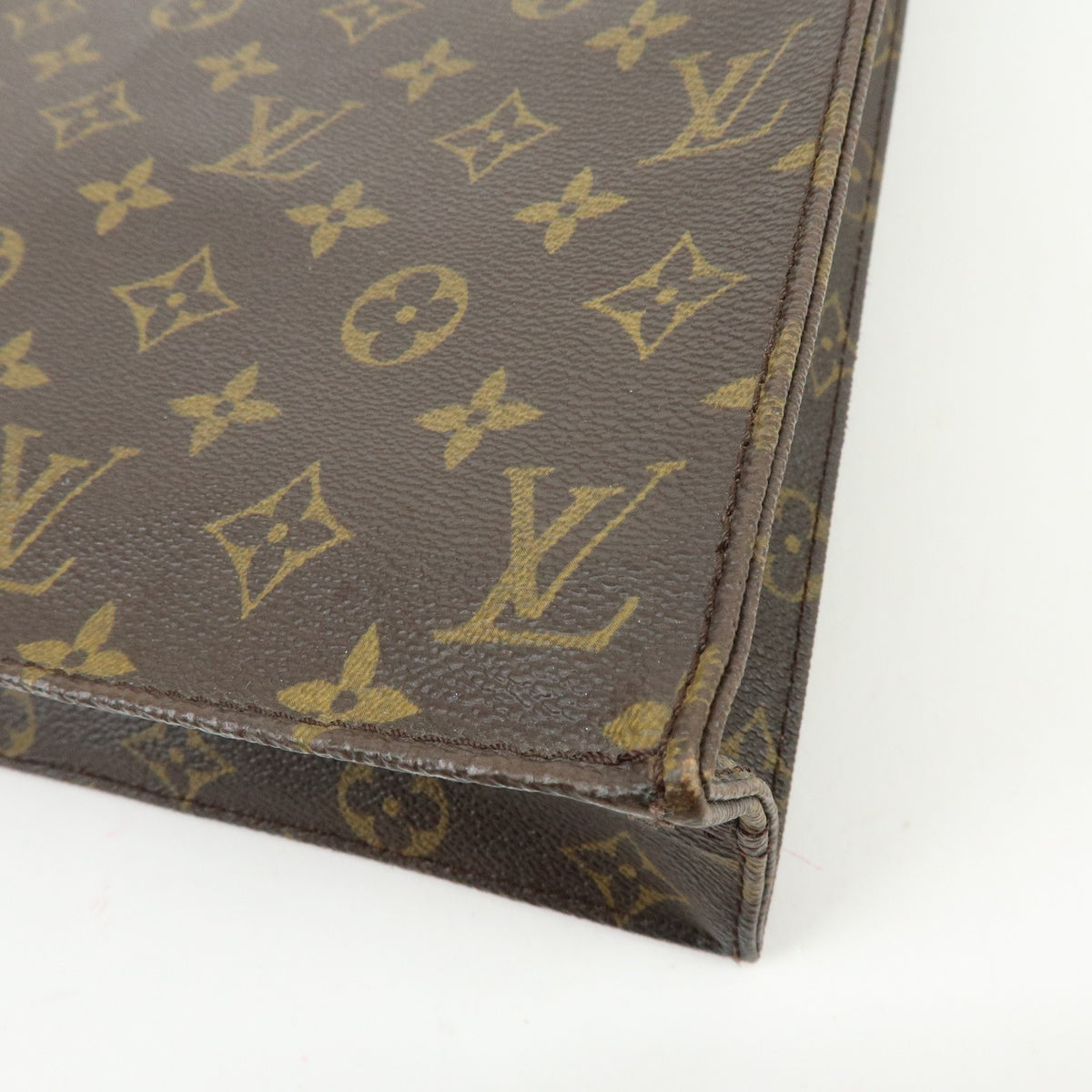 Louis Vuitton Vintage Sac Plat Monogram Canvas Brown Canvas Handbag (Pre-Owned)