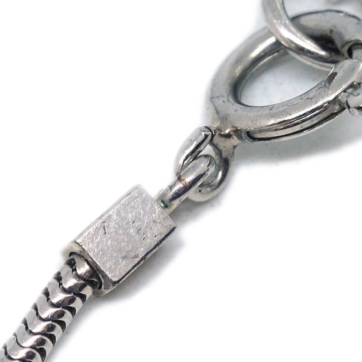 Chanel Cc Chain Metal With Faux Pearl Silver Silver_Plated Bracelet Jewelry (Pre-Owned)