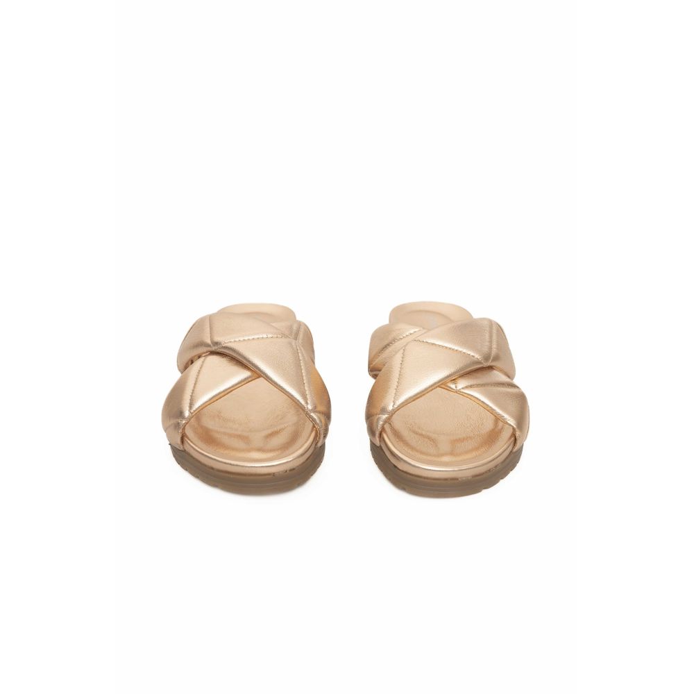 Cerruti 1881 Beige Lambskin Women Women's Sandal