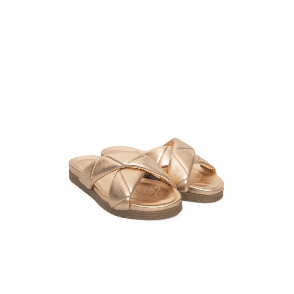 Cerruti 1881 Beige Lambskin Women Women's Sandal