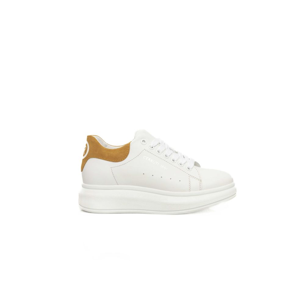 Cerruti 1881 White Leather Women Women's Sneaker