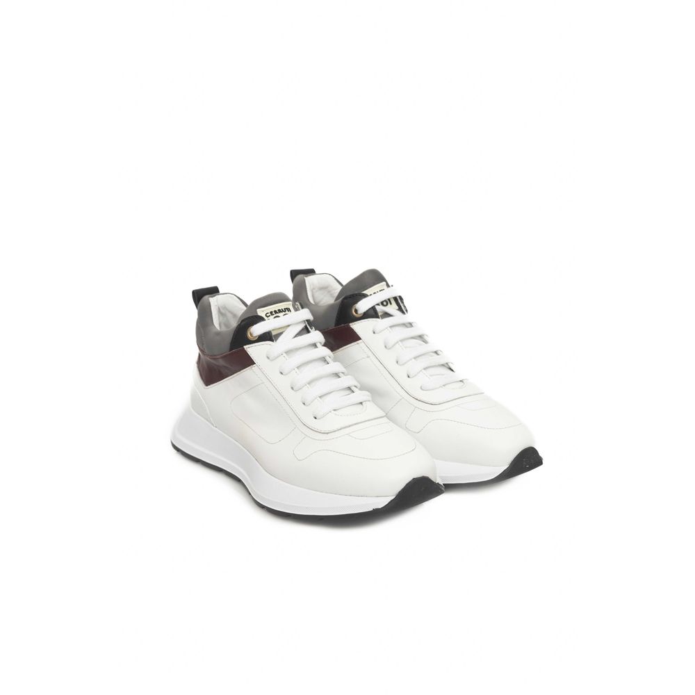 Cerruti 1881 White Leather Women Women's Sneaker