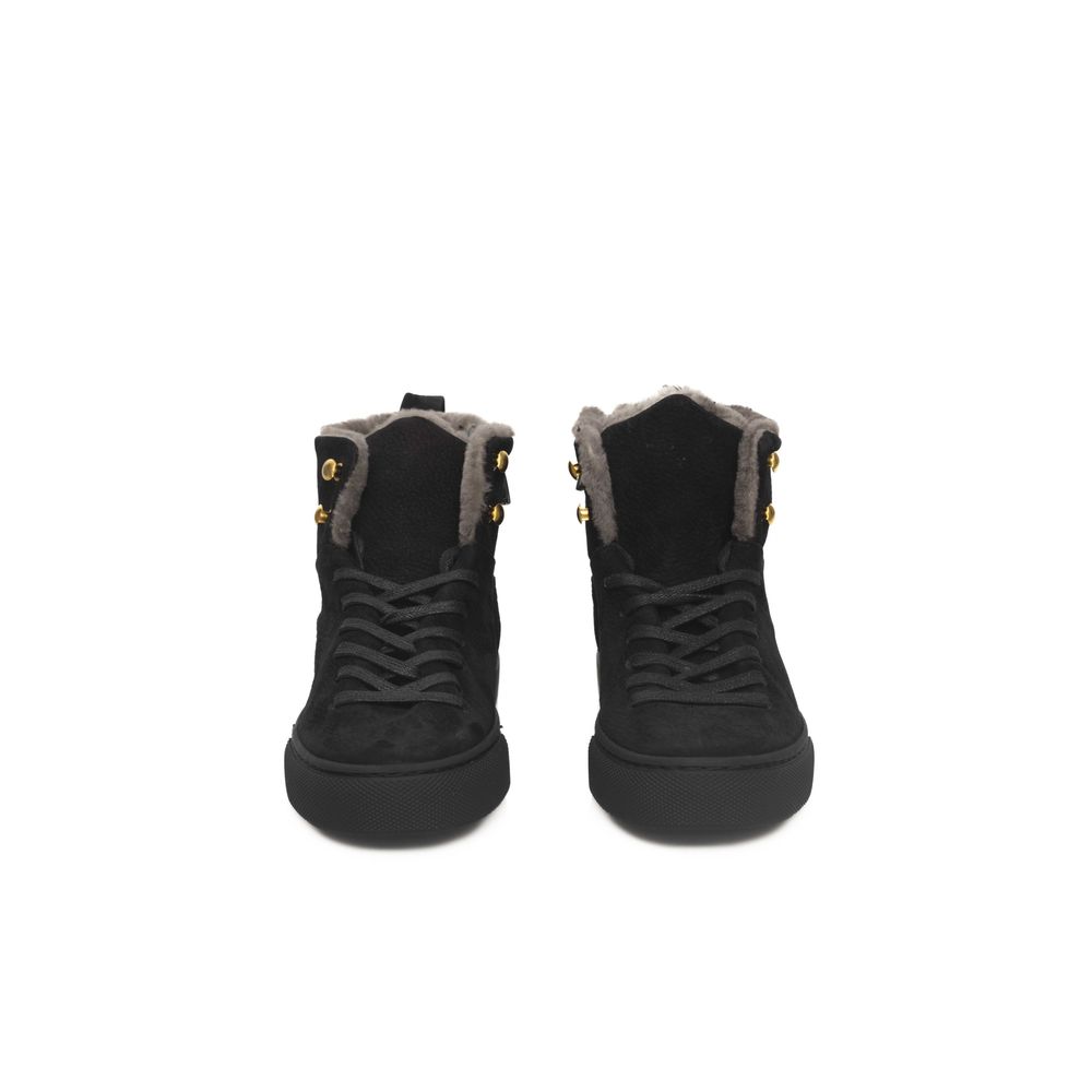 Cerruti 1881 Black Cowhide Women Women's Sneaker