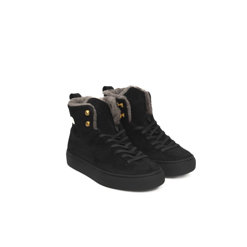 Cerruti 1881 Black Cowhide Women Women's Sneaker